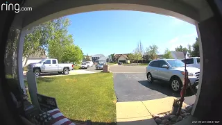 Apparent road rage captured on Ring video