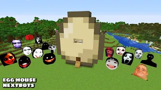 SURVIVAL EGG HOUSE WITH 100 NEXTBOTS in Minecraft - Gameplay - Coffin Meme