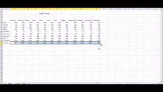 Creating a personal budget in Excel Part 2