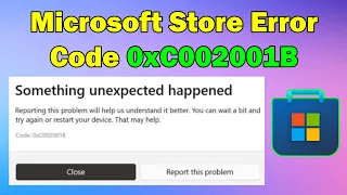 how to Fix Microsoft Store Error Code 0xC002001B on Windows 11 or 10