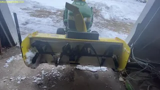 Ran Into My First Problem With My New John Deere 54" Snow Blower.