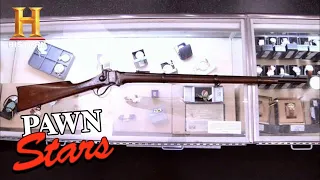 FACE-OFF for “Sharp Shooter” Buffalo Rifle (Seller vs. Expert) | Pawn Stars (Season 7) | History