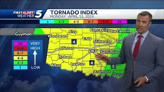 Oklahoma could see severe storms with hail, tornado risk late Monday