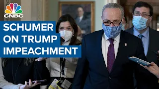 Chuck Schumer: Senate will receive Donald Trump article of impeachment Monday