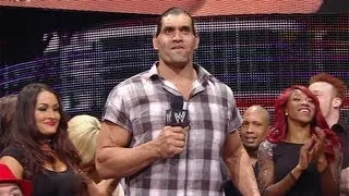 The Great Khali sings "Happy Birthday" to John Cena