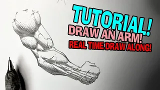 How To Draw An Arm! Comic Book Style. Real Time Draw Along! 🤘🏻