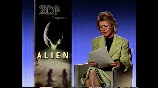 ZDF "Alien" Filmansage mit Mady Riehl (ZDF 22.12.1990 "Der phantastische Film")