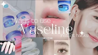 Ways to use Vaseline in makeup and skincare💦 super useful instant hacks!!