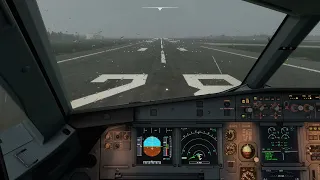 Fenix A320 Rainy takeoff out of Dublin | Microsoft Flight Simulator 2020