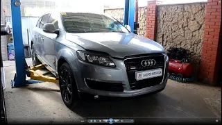 Замена антифриза в системе охлаждения на АУДИ Q7 2008 AUDI Q7 3,6 бензин #авторемонт