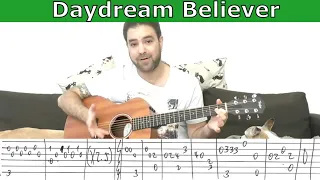 Fingerstyle Tutorial: Daydream Believer - [Full Instrumental] - Guitar Lesson w/ TAB