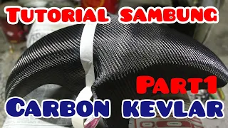 tutorial cara potong sambung carbon kevlar #part1