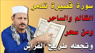 هذه السورة القصيرة اقسم بالله أنها تدمر الظالم والساحر ومن سحر وتجعله طريح الفراش/ش. توفيق أبو الدهب