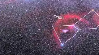 Zooming in on an APEX view of part of the Orion Nebula