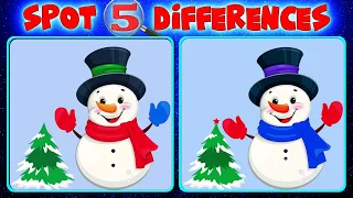 Spot 5 Differences Challenge! Christmas Edition. #xmas #findthedifference