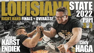 2022 Louisiana State Armwrestling Championship | Right Hand Classes Pt.3 of 3