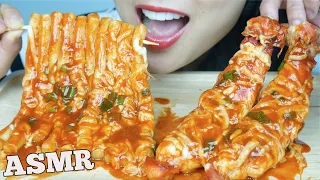 ASMR CHEESY LONG RICE CAKE + KING CRAB LEG (EATING SOUNDS) NO TALKING | SAS-ASMR