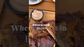 WHERE TO EAT IN BRASOV #travelseries#travelvlog#budgettravel#bucharest#romania#shorts