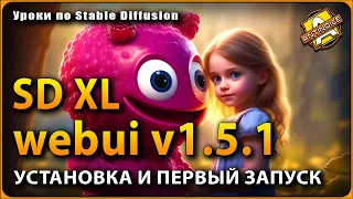 Automatic 1111 webui v1.5.1 поддержка SD XL моделей ✨ Установка и запуск #нейросеть #automatic1111