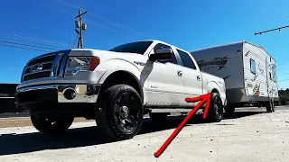 The CHEAPEST way to fix "SQUAT" when TOWING! (Easy Fix)