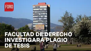 Facultad de Derecho de la UNAM investigará presunto plagio de tesis - A Las Tres