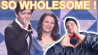 DIMASH HIS PARENTS REACTING SINGING DEAREST MOTHER REACTION | DAVE KAY ASMR