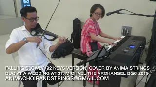 Falling Slowly 92 Keys arrangement (cover) by Anima Strings Duo | St. Michael Parish BGC wedding