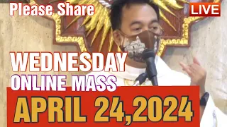 QUIAPO CHURCH LIVE MASS TODAY REV FR DOUGLAS BADONG APRIL 24,2024