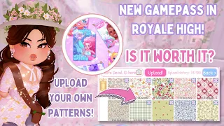 HOW TO USE THE NEW FABRIC GAMEPASS IN ROYALE HIGH 👗🌸 // IS IT WORTH IT? Royale High Roblox