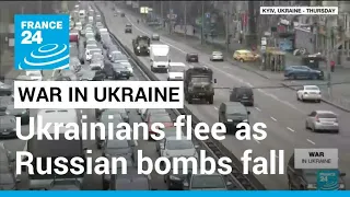 War in Ukraine: Ukrainians flee as Russian bombs fall • FRANCE 24 English