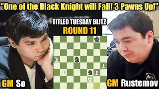 Wesley So VS Alexander Rustemov | Titled Tuesday Blitz  | August 15 Early 2023 | Round 11