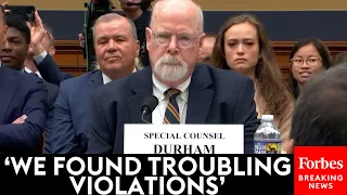 John Durham Alleges Problems In The FBI's Probe Of Trump In Statement To House Judiciary Committee