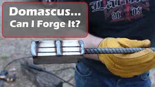 MY FIRST HAND FORGED DAMASCUS - Hand Forging my first Damascus Billet - Can I forge it?