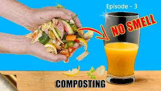 QUICKLY MAKE COMPOST AT HOME INDOORS IN 15 DAYS | BOKASHI COMPOSTING