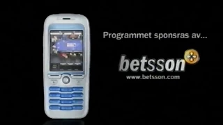 Betsson Nätpoker   TV3 reklam kl 22 30  lör 26 nov 2005