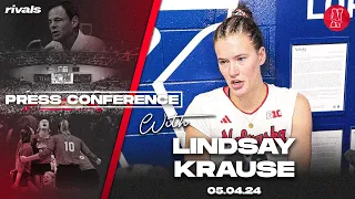 Nebraska Volleyball: Lindsay Krause spring match press conference (May 4, 2024)