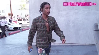 ASAP Rocky Shows Off His Ferrari While Shopping At Maxfield In West Hollywood 10.14.16