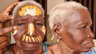 BOMB 😱🔥 101 YEARS GRANDMA BRIDAL GELE AND MAKEUP TRANSFORMATION YOU MUST WATCH 👆