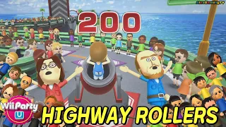 Wii Party U - Highway Rollers (Advanced com) Ian vs Anne vs Marius vs Cristina | AlexGamingTV