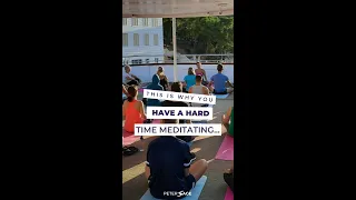 This is why you have a hard time meditating... | Peter Sage #shorts