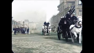 Un voyage à travers Paris, 1890 (coloré)