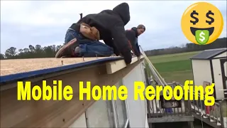 (HOW TO) Repair Single Wide Mobile Home Trailer Roof Training