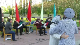 Калачеевский народный духовой оркестр. Концерт в городском саду 1 мая.