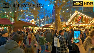 London Christmas Walk - 2023 | Central London Christmas Market [DOLBY VISION HDR]