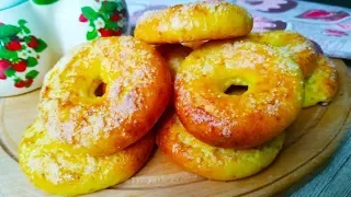 Творожные Бублики НА ЗАВТРАК! ОСТЫТЬ НЕ УСПЕЮТ! Уж очень вкусно!  Curd bagels