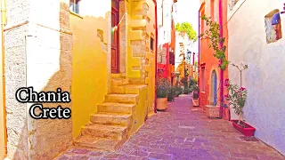 Incredible Unknown Facts About Modern and old Chania - 4K Walking Tour