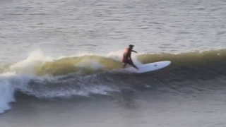 Amit Inbar longboarding at ExpressYourSurf camp in Chicama Peru