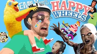 EMILY WANTS TO PLAY HAPPY WHEELS!  FGTeeV Fights a Chicken & Plays 8 Games