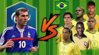 Zidane vs Brazil Legends💪(Pele-Ronaldinho-Neymar-R9)