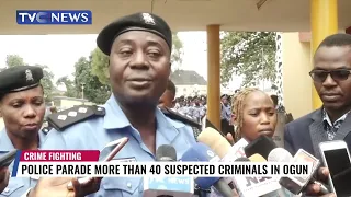 (VIDEO) Ogun Police Parade More Than 40 Suspected Criminal